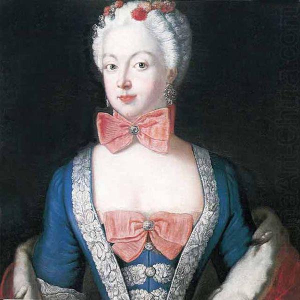antoine pesne Portrait of Elisabeth Christine von Braunschweig-Bevern, Prussian queen china oil painting image